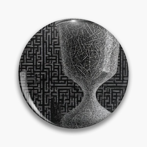 Item preview, Mysterious Hourglass Labyrinth Monochromatic Design designed and sold by POVAD.