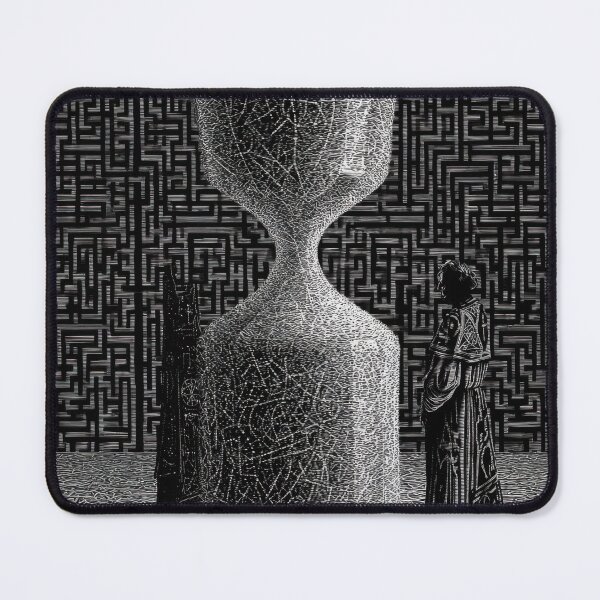 Item preview, Mysterious Hourglass Labyrinth Monochromatic Design designed and sold by POVAD.