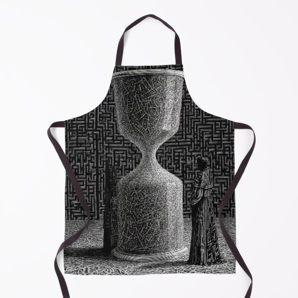 Item preview, Mysterious Hourglass Labyrinth Monochromatic Design designed and sold by POVAD.