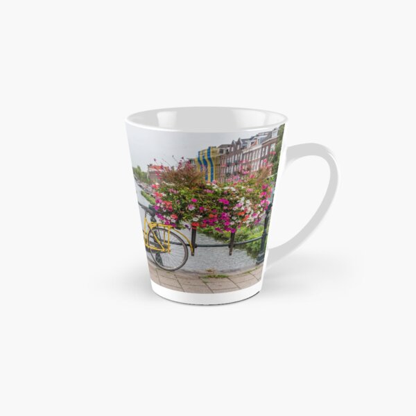 Item preview, Yellow Bicycle and Flowers on a Bridge in Amsterdam Netherlands designed and sold by Jon Shore.