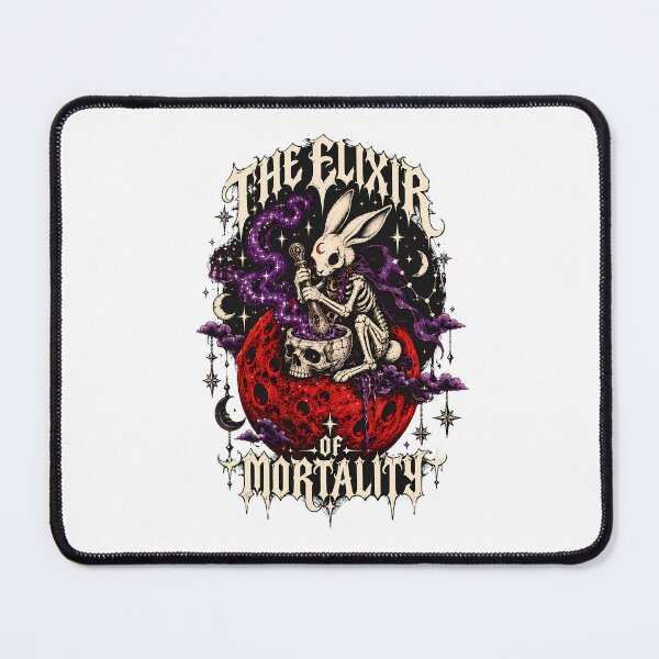 Item preview, Skeletal Rabbit Brewing Elixir Skull Gothic Witch designed and sold by chattsuede.