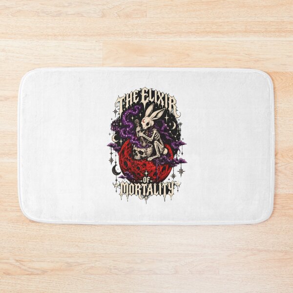 Item preview, Skeletal Rabbit Brewing Elixir Skull Gothic Witch designed and sold by chattsuede.