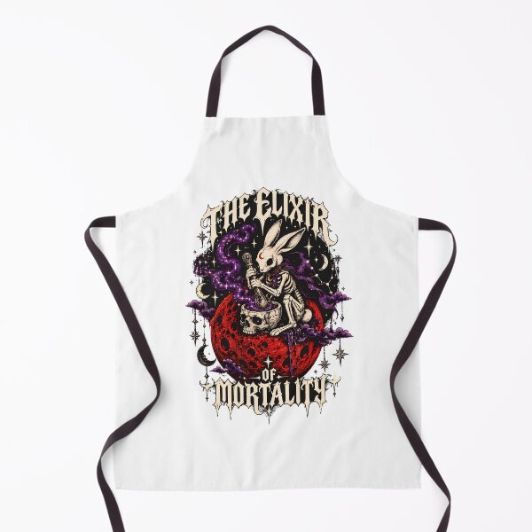 Item preview, Skeletal Rabbit Brewing Elixir Skull Gothic Witch designed and sold by chattsuede.