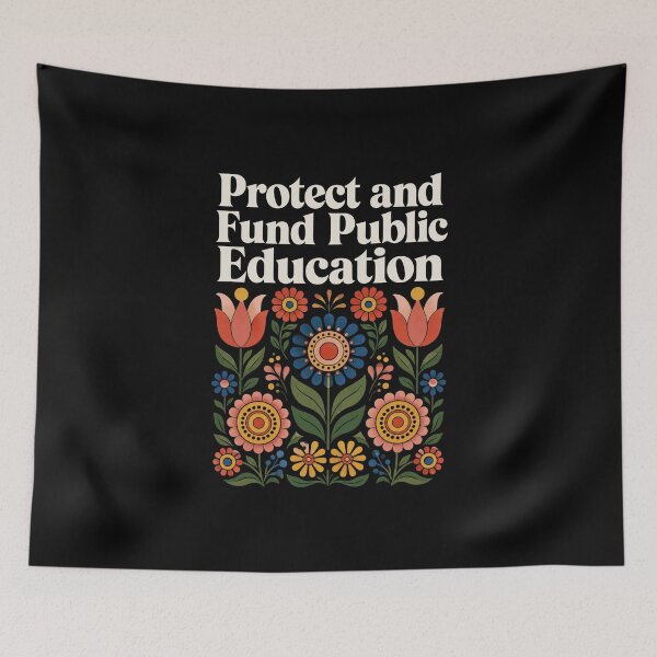 Item preview, Folk Art Flowers for Public Education Support designed and sold by anapldv.