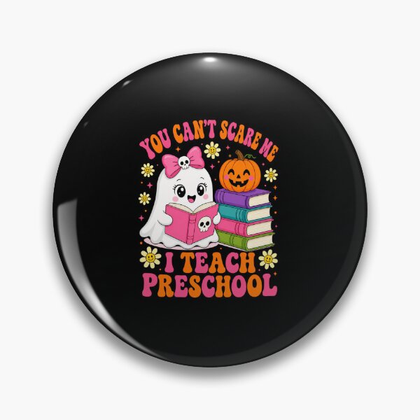 Item preview, teacher Halloween ghost reading pumpkin book art designed and sold by anapldv.