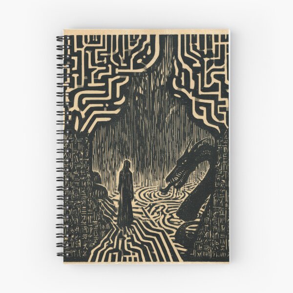 Item preview, Mysterious Labyrinth Journey Dark Fantasy Art designed and sold by POVAD.