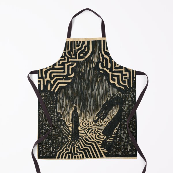 Item preview, Mysterious Labyrinth Journey Dark Fantasy Art designed and sold by POVAD.