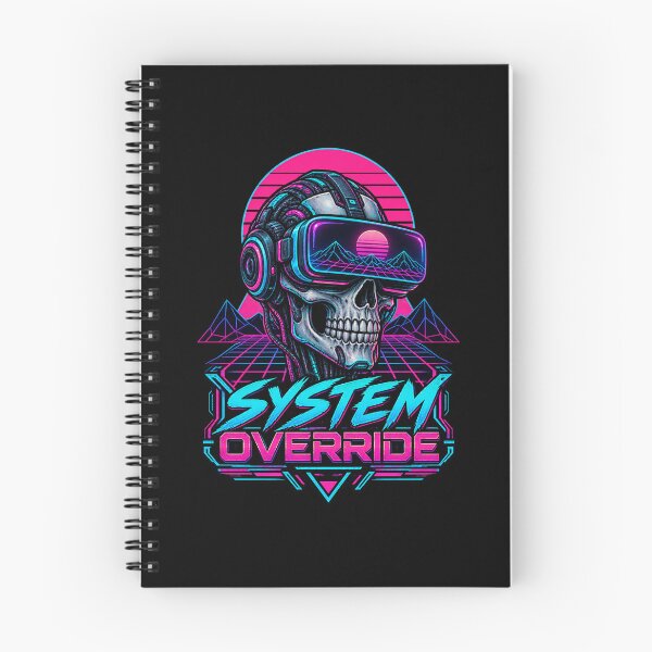 Item preview, Cyberpunk VR Skull Synthwave Gamer designed and sold by Ridaelb.