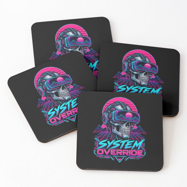 Item preview, Cyberpunk VR Skull Synthwave Gamer designed and sold by Ridaelb.