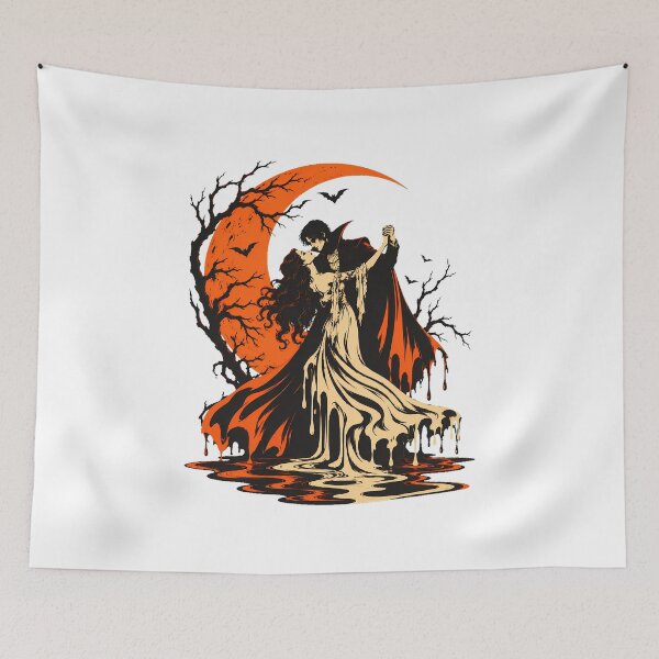 Item preview, Vampire Romance Dancing Waltz Halloween designed and sold by chattsuede.