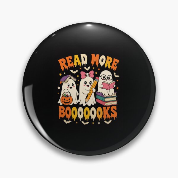Item preview, Halloween Books Ghost Trio Spooky Reading Illustration designed and sold by anapldv.
