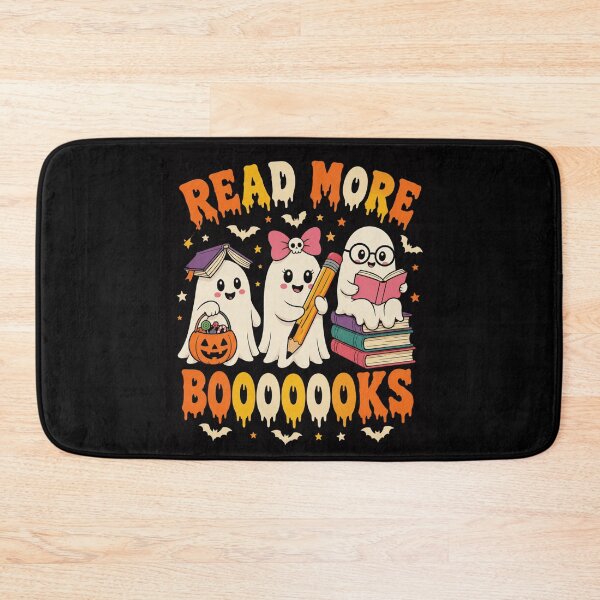 Item preview, Halloween Books Ghost Trio Spooky Reading Illustration designed and sold by anapldv.