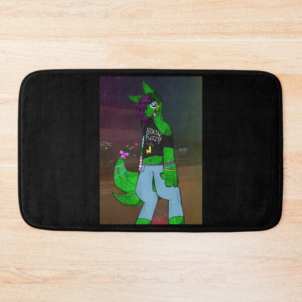 Item preview, Fuzzy Green Character with Attitude designed and sold by Catsi-Nook-Art.