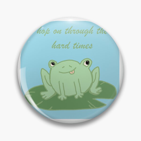 Item preview, Hop(e)ful Frog on a lily pad designed and sold by BitsyH.