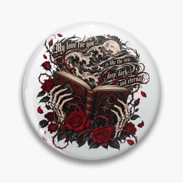 Item preview, Gothic Skeleton Holding Stormy Sea Dark Romance designed and sold by chattsuede.