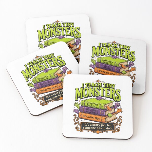 Item preview, I Teach Tiny Monsters - Funny Halloween Teacher Spooky Books designed and sold by artscreat.