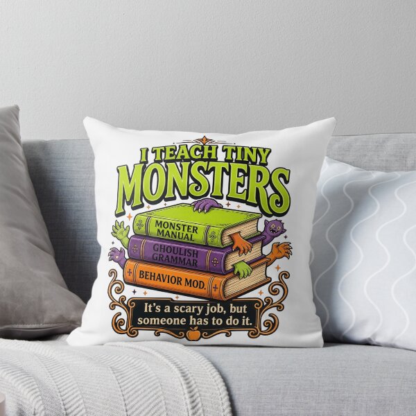 Item preview, I Teach Tiny Monsters - Funny Halloween Teacher Spooky Books designed and sold by artscreat.