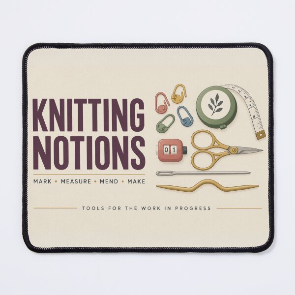 Item preview, Knitting Notions Pouch – Knitter Tool & Accessories Organizer Design designed and sold by astersgraphics.