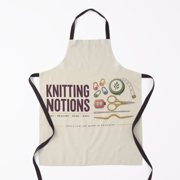 Item preview, Knitting Notions Pouch – Knitter Tool & Accessories Organizer Design designed and sold by astersgraphics.