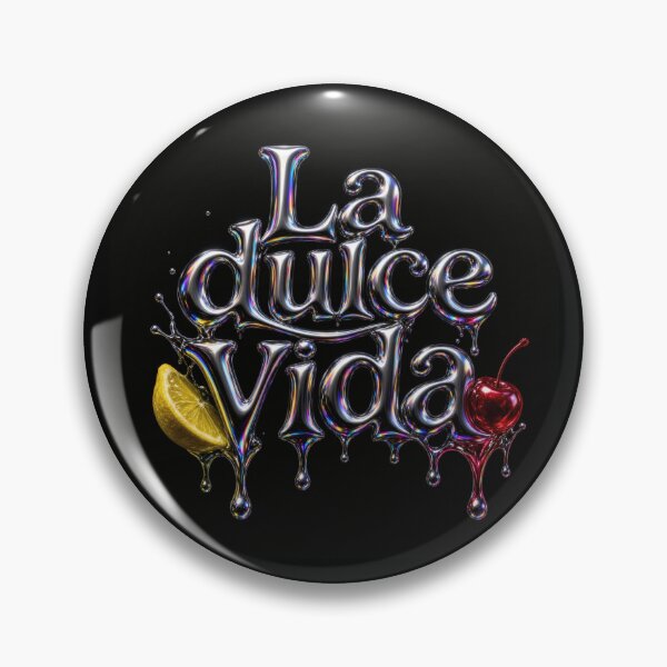 Item preview, La Dulce Vida Chrome Liquid Metal Fruit Design designed and sold by HappyOops.