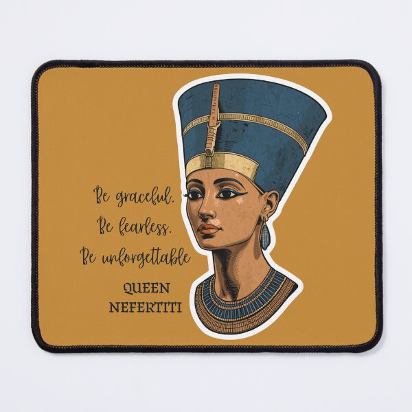 Item preview, Nefertiti Be Graceful Be Fearless Egyptian Quote Sticker designed and sold by KaBaRen.