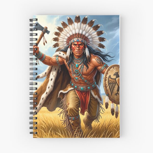 Item preview, Native American Warrior | Storm Plains | Indigenous Inspired Fantasy Art designed and sold by GarnerSupplyCo.