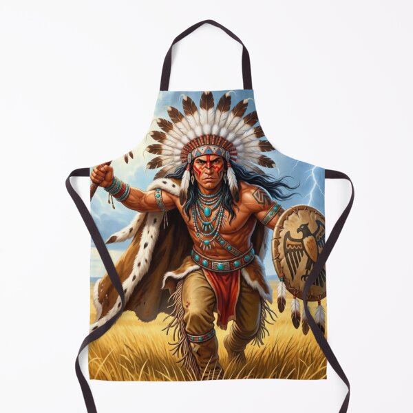 Item preview, Native American Warrior | Storm Plains | Indigenous Inspired Fantasy Art designed and sold by GarnerSupplyCo.