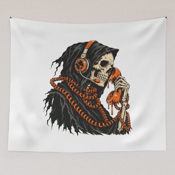 Item preview, Corporate Dread Melting Telephone Reaper Burnout designed and sold by chattsuede.