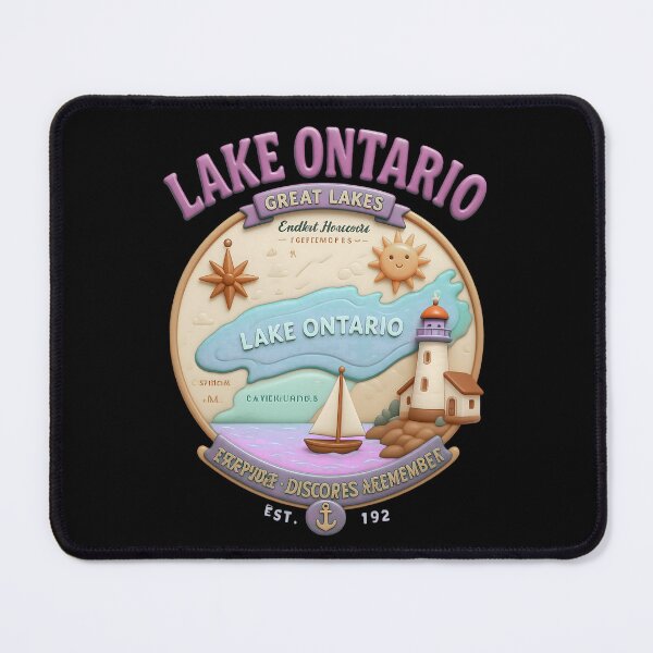 Item preview, Cute Lake Ontario Cartoon Lighthouse  Souvenir Gift designed and sold by LeSoniPapaPrint.