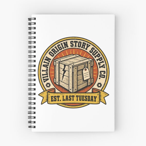 Item preview, Villain Origin Story Supply Co. Parody Logo Tee designed and sold by Inkworksbyshery.