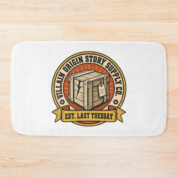Item preview, Villain Origin Story Supply Co. Parody Logo Tee designed and sold by Inkworksbyshery.