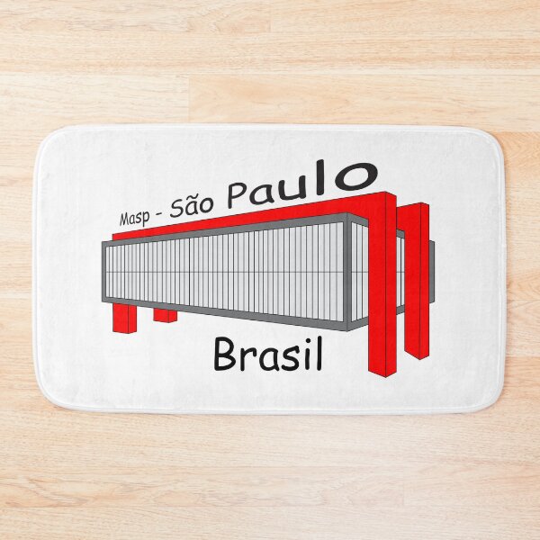 Item preview, Masp Sao Paulo Brasil - Modern Art Museum Red Architecture Landmark designed and sold by Sampa In Focus.
