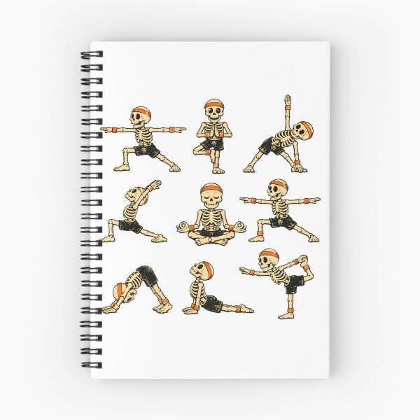 Item preview, Yoga Skeleton Grid Poses Goth Yogi designed and sold by chattsuede.