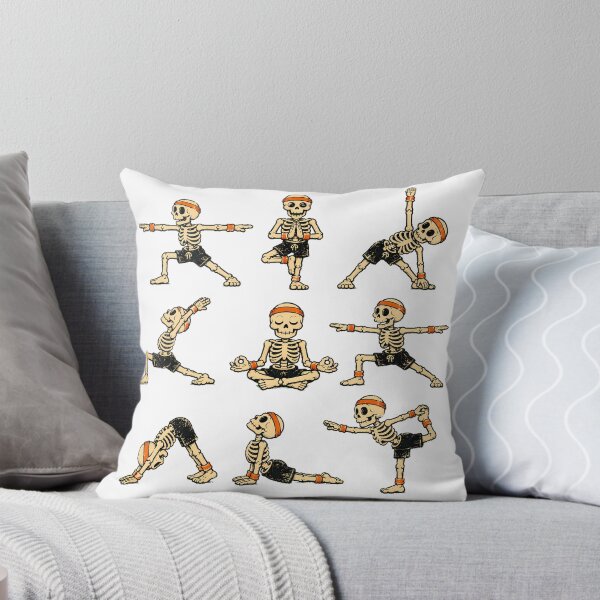Item preview, Yoga Skeleton Grid Poses Goth Yogi designed and sold by chattsuede.