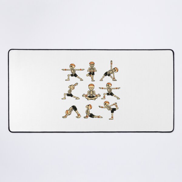 Item preview, Yoga Skeleton Grid Poses Goth Yogi designed and sold by chattsuede.