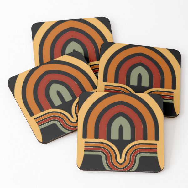 Item preview, Retro Arches Yellow Orange Red Green designed and sold by glowvim.