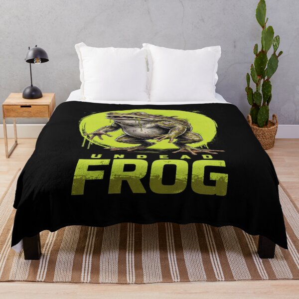 Item preview, Undead Frog Zombie Creepy Dystopian Horror Toad designed and sold by OurFunnyDesigns.