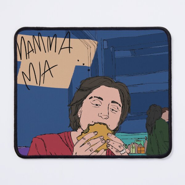 Item preview, "Mamma Mia!" | Lara Veggie Burger Pop Art Illustration designed and sold by Francicci.