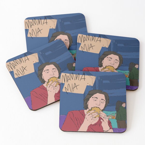 Item preview, "Mamma Mia!" | Lara Veggie Burger Pop Art Illustration designed and sold by Francicci.