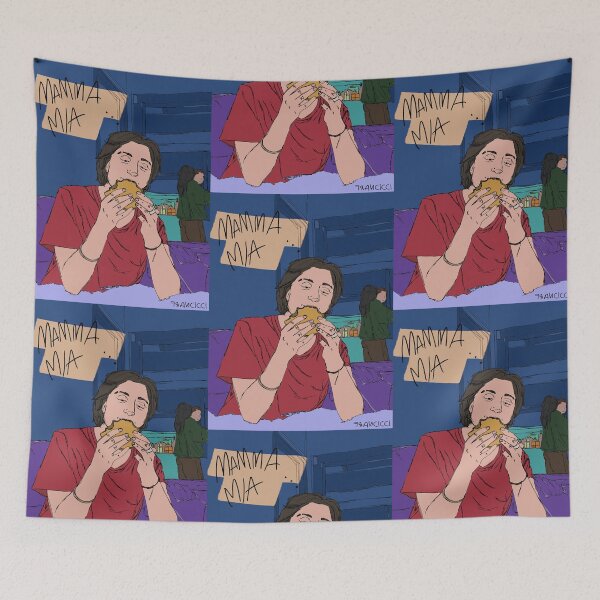 Item preview, "Mamma Mia!" | Lara Veggie Burger Pop Art Illustration designed and sold by Francicci.