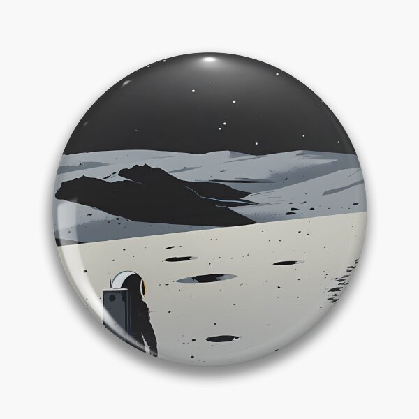 Item preview, Retro Moon Landing Travel Poster - Earthrise Space Art designed and sold by Deep Field Prints.