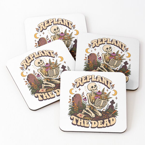 Item preview, Goth Gardener Skeleton Planting Wildflowers Botanist designed and sold by chattsuede.