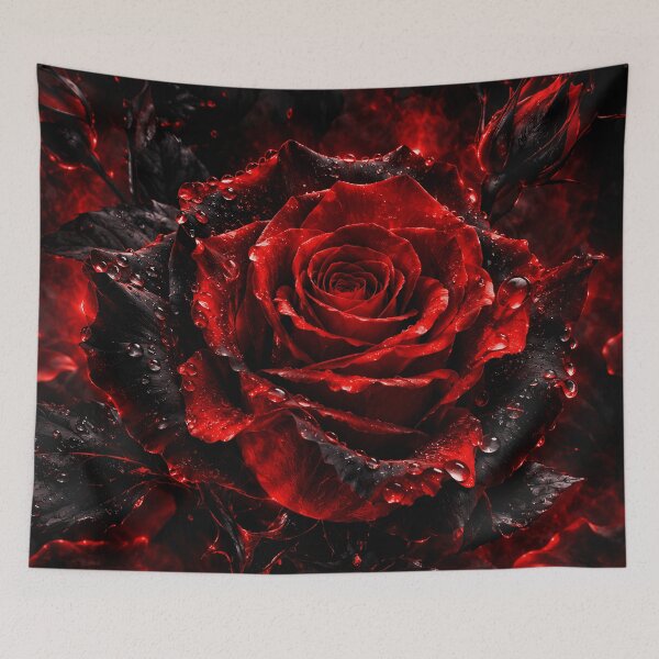 Item preview, Crimson Rose Bloom Abstract designed and sold by KuzeyWestStudio.