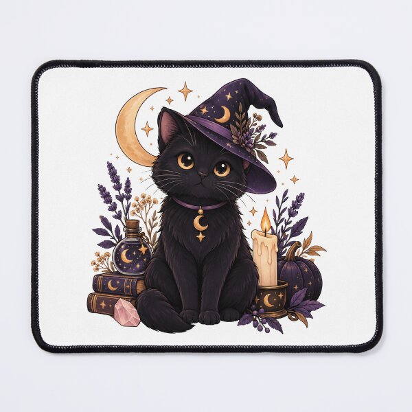 Item preview, Black Cat Witchcore Halloween designed and sold by CanArtVision.