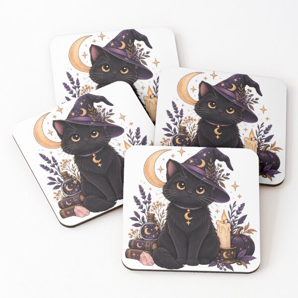 Item preview, Black Cat Witchcore Halloween designed and sold by CanArtVision.