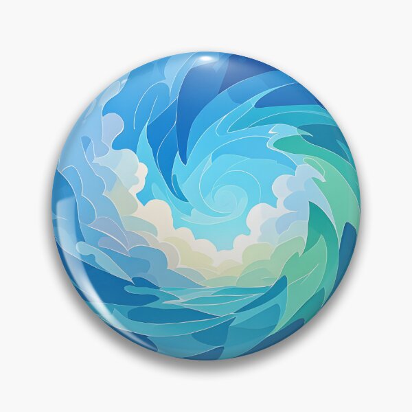 Item preview, Vibrant Blue Swirling Vortex designed and sold by Jill Nightingale.
