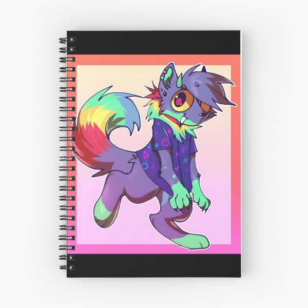 Item preview, Colorful Cartoon Wolf Character designed and sold by Fibi-studio.