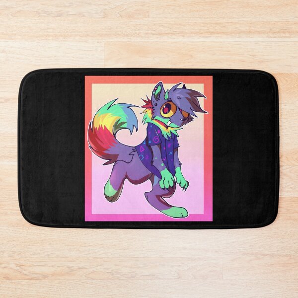 Item preview, Colorful Cartoon Wolf Character designed and sold by Fibi-studio.