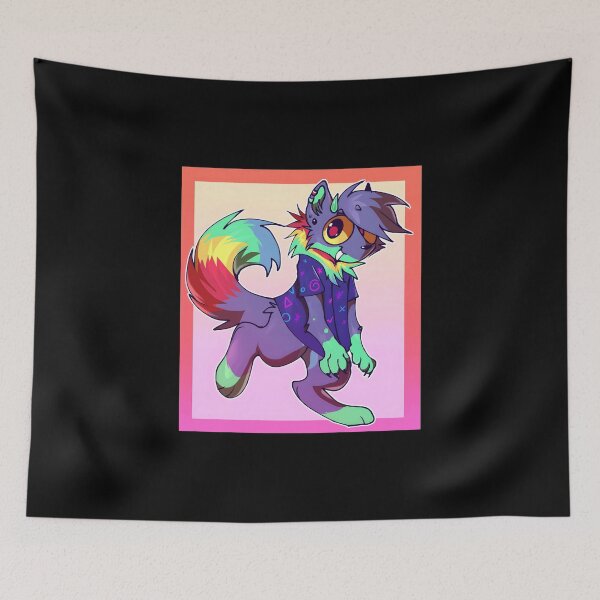 Item preview, Colorful Cartoon Wolf Character designed and sold by Fibi-studio.