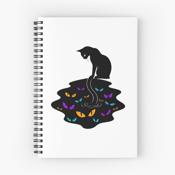 Item preview, Spooky Cat Glowing Eyes Silhouette Gothic Witchy designed and sold by chattsuede.
